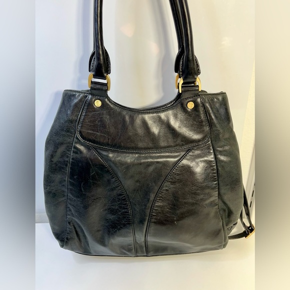 Cole Haan Shoulder Handbag Black Leather - Picture 4 of 12